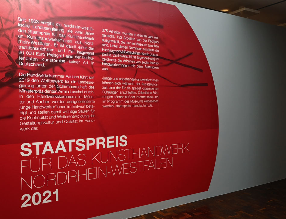 Ausstellung zum Manufactum Staatspreis NRW